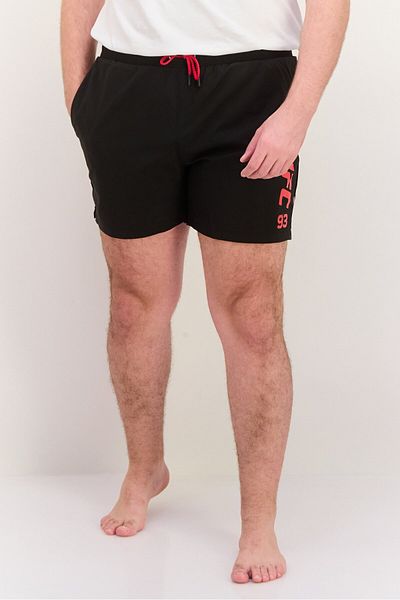 UFC Men Graphic Print Board Short, Black Combo