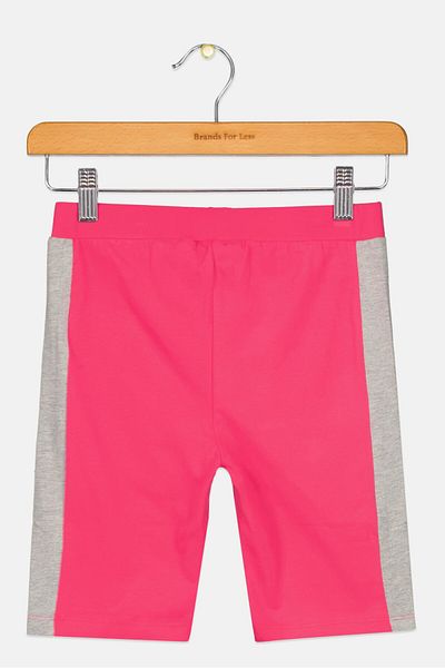 Ellesse Kids Girl Brand Logo Cycling Shorts, Pink