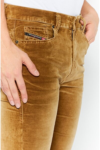 Diesel Men D Amny Skinny Fit Plain Stretchable Jeans, Brown