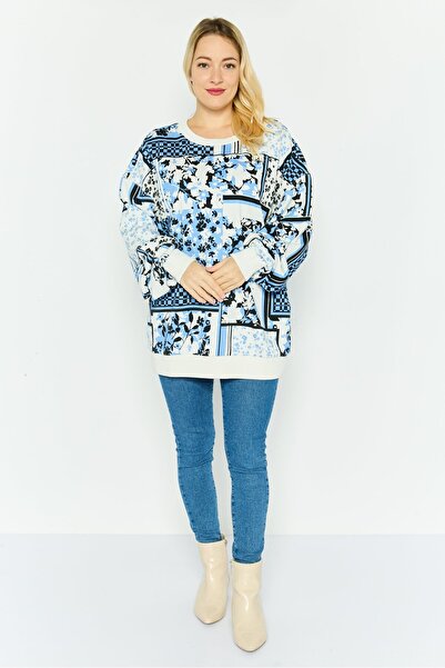 Hugo by Hugo Boss Women Crew Neck Long Sleeve Floral Sweatshirt, Multicolor