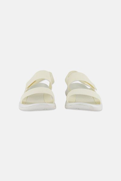 Crocs Women Literide Velcro Closure Sandals, Off-white