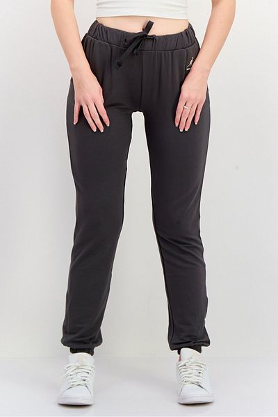 Kangol Women Regular Fit Brand Logo Jogger Pants, Grey
