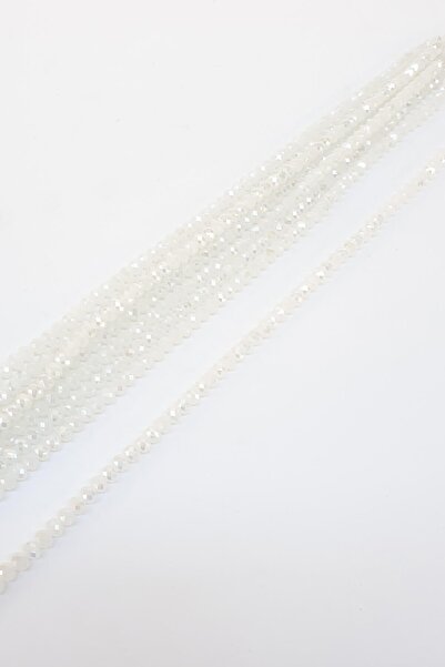 Hayalperest boncuk Матова бяла кристална мъниста 6 мм