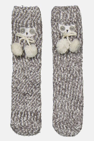 Dress Barn Women 1 Pairs Textured Socks, Grey