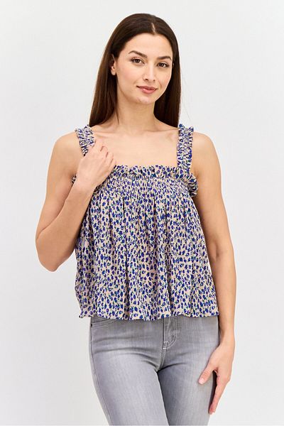 Labelrail x Olivia & Alice Labelrail X Olivia Alice Women Square Neck Floral Print Top, Multicolor