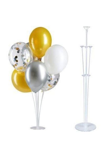 party mix Clear Balloon Stand - 7 Chopsticks Ornament Stand, Birthday Balloon Stand