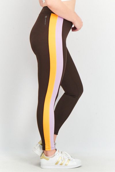 adidas Women Tight Fit 7/8 Training Leggings, Brown Combo