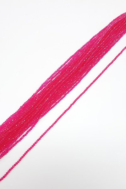 Limelia Şeffaf Fuşya Kristal Boncuk 4 Mm