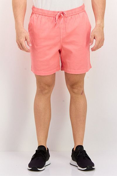 Original Paperbacks Men Plain Basic Shorts, Coral