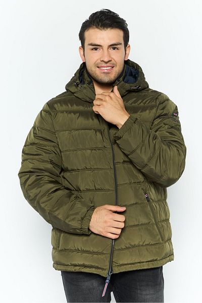 London Fog Men Quilted Puffer Jacket, Olive
