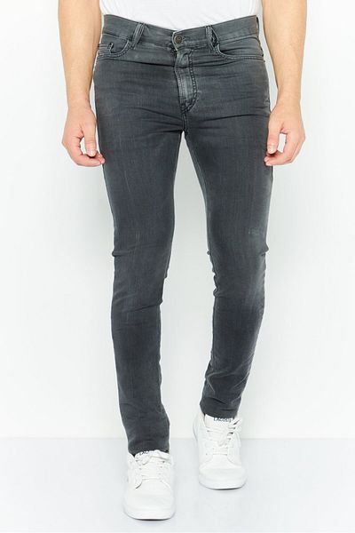 Diesel Men Regular Fit Wash Stretchable Jeans, Grey