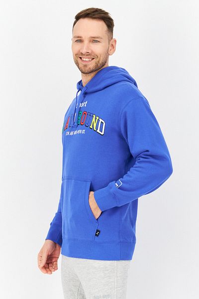 Puma Men Sportswear Fit Graphic Print Training Hoodies, Blue