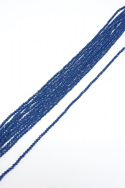 Hayalperest boncuk Matte Dark Navy Blue Crystal Bead 4 Mm