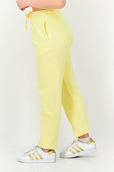 French Connection Women Regular Fit Solid Jogger Pants, Yellow