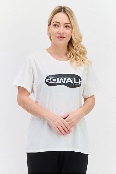 SKECHERS Women Sportswear Fit Short Sleeves Walking Top, White