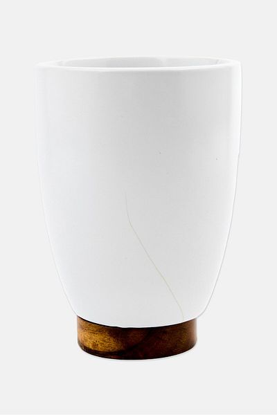 Muy Mucho Toothbrush Holder 11 L X 25 H X 5 W Cm, White