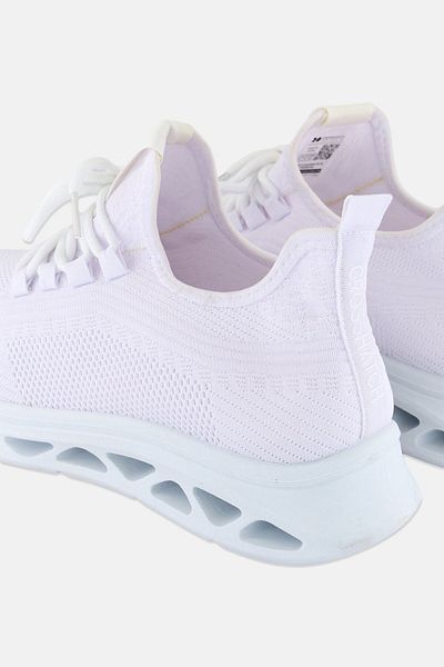 Crosshatch Men Lace Up Running Shoes, White