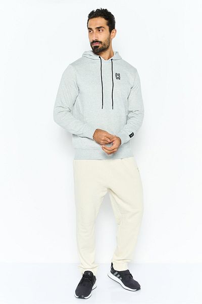 Puma Men Sportswear Fit Long Sleeve Outdoor Hooded Sweatshirt, Grey
