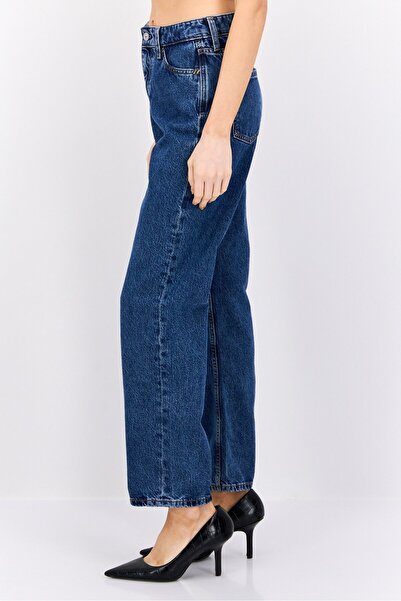 Esprit Women Straight Fit Washed Non Stretch Jeans, Blue