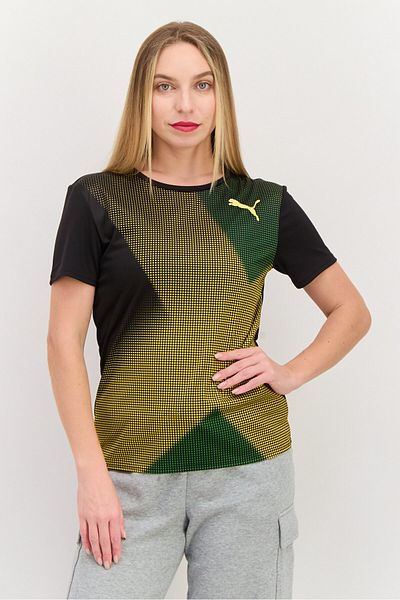 Puma Women Sportswear Fit Short Sleeves Training Jersey, Black Combo