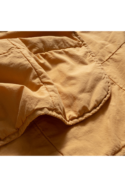 Zsa Zsa Zsu Solıd Kapitoneli Tek Kişilik Pamuk %100 Pamuk Yatak Örtüsü 160x220 Cm Sarı