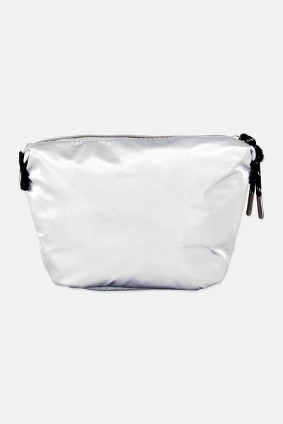 Muy Mucho Women Plain Toiletry Bag 21 X 13,5 X 6,5 Cm, Silver