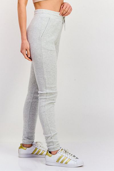 Kangol Women Regular Fit Drawstring Solid Jogger Pants, Grey