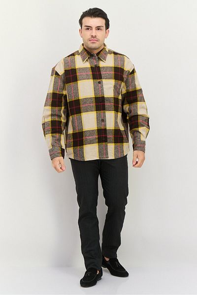 Gant Men Regular Fit Plaid Long Sleeves Casual Shirt, Multicolor