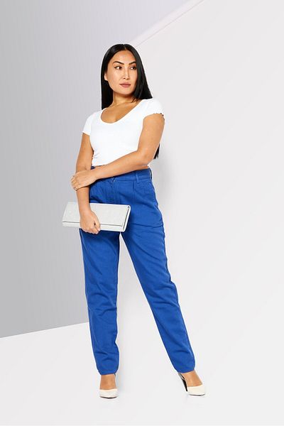 Lacoste Women Regular Fit Soli Denim Jeans, Blue