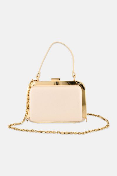 Urban Expressions Women Plain Cross Body Bag 10 H x 17 L x 7 W cm, Beige