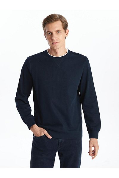 LC Waikiki LCWAIKIKI Класически мъжки суичър с кръгло деколте с дълъг ръкав