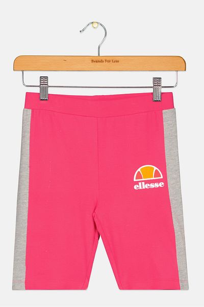 Ellesse Kids Girl Brand Logo Cycling Shorts, Pink