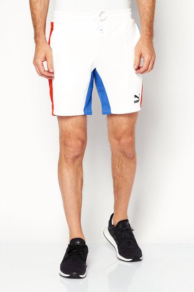 Puma Men Sportswear Fit Drawstring Training Shorts, White