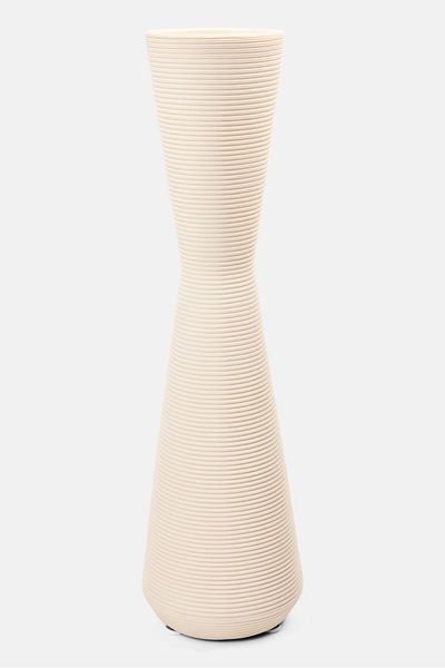 Muy Mucho Ceramic Decorative Flower Vase, White