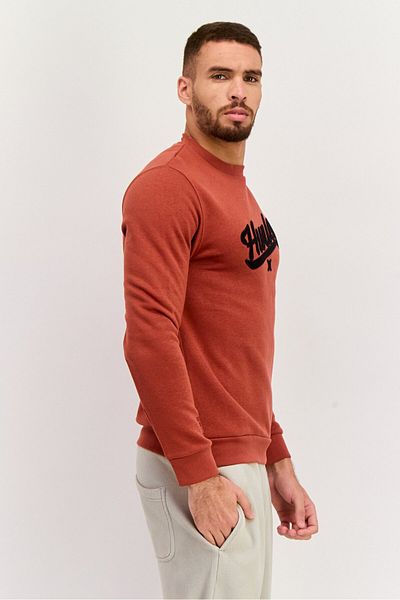 Hurley Men Sportwear Fit Long Sleeve Training Sweatshirt, Rust