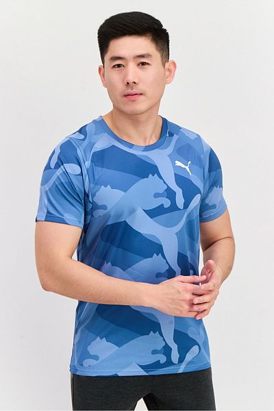 Puma Men Sportswear Fit Training Jersey, Blue Combo