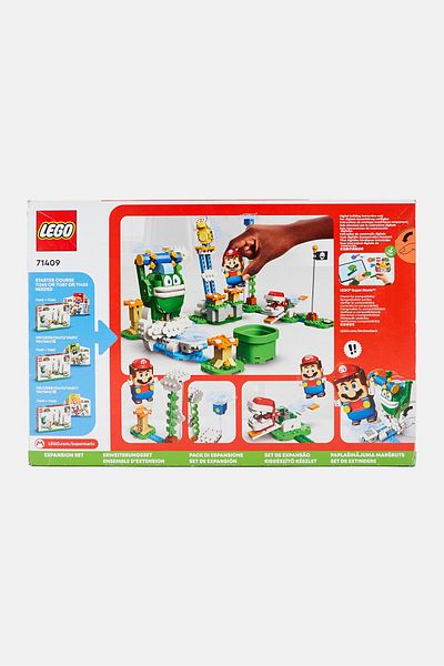 LEGO Super Mario Big Spikes Cloudtop Challenge Expansion 71409 Set Toys, White Combo