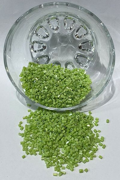 Hayalperest boncuk Matte Green Cut Beads 50 Gr