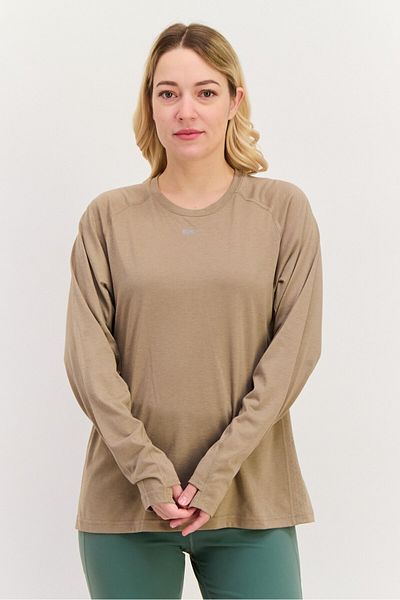 Puma Women Sportswear Fit Long Sleeves Running Top, Taupe