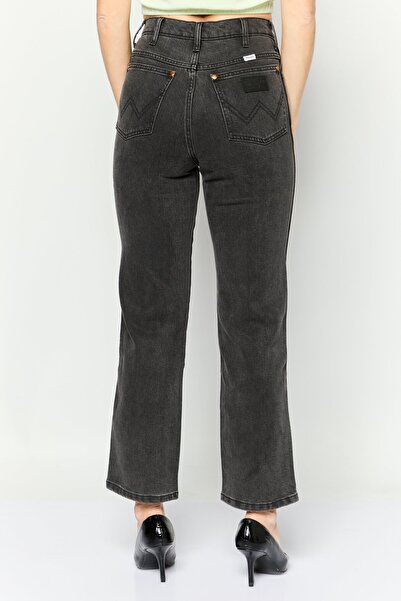 WRANGLER Women Regular Fit Washed Denim Jean, Black