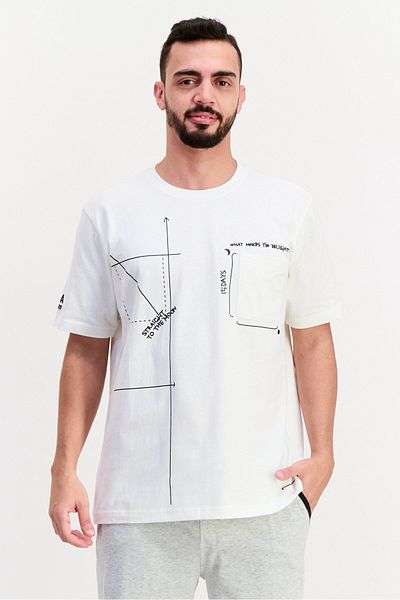 SKECHERS Men Sportswear Fit Short Sleeves Outdoor T-shirt, White