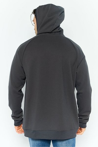 Avalanche Men Hooded Brand Logo Long Sleeves Sweatshirt, Grey