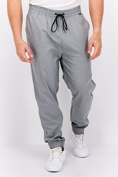 Hurley Men Straight Fit Brand Logo Outdoor Sweatpants, Grey