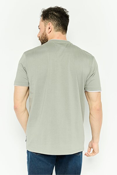 Threadbare Men Crew Neck Short Sleeve Solid T Shirt, Grey