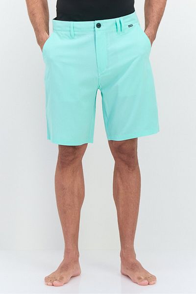 Hurley Men Regular Fit Beachwear Shorts, Turquoise