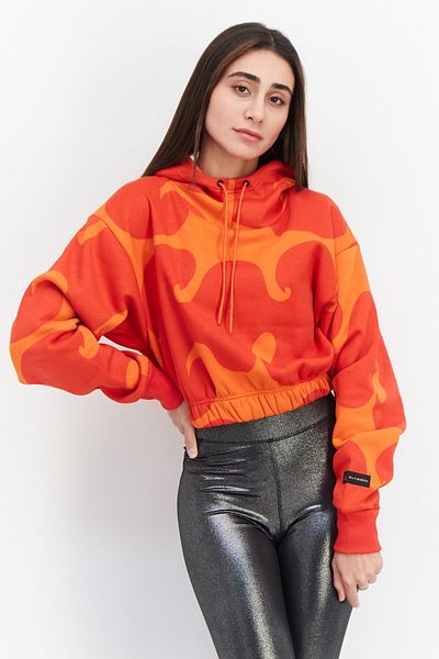 adidas X Marimekko Women Sportswear Fit Brand Logo Training Hoodies, Red