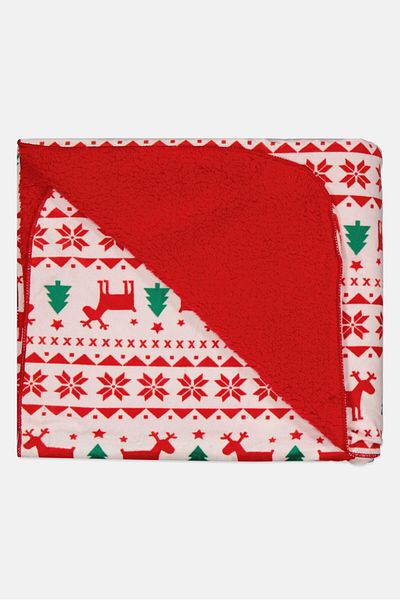 Baby By Bon Bebe Toddlers Girl Soft And Cuddly Plush Baby Blanket, Red