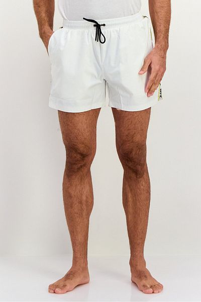 UFC Men Brand Logo Board Shorts, White Combo