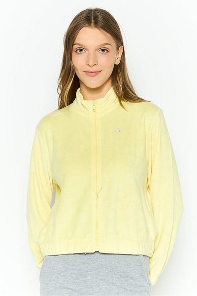 Hurley Women Sportswear Fit Long Sleeves Outdoor Sweatshirt, Yellow