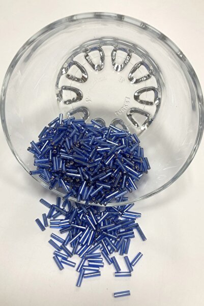 Hayalperest boncuk Mărgele de țeavă albastră închisă 5 mm